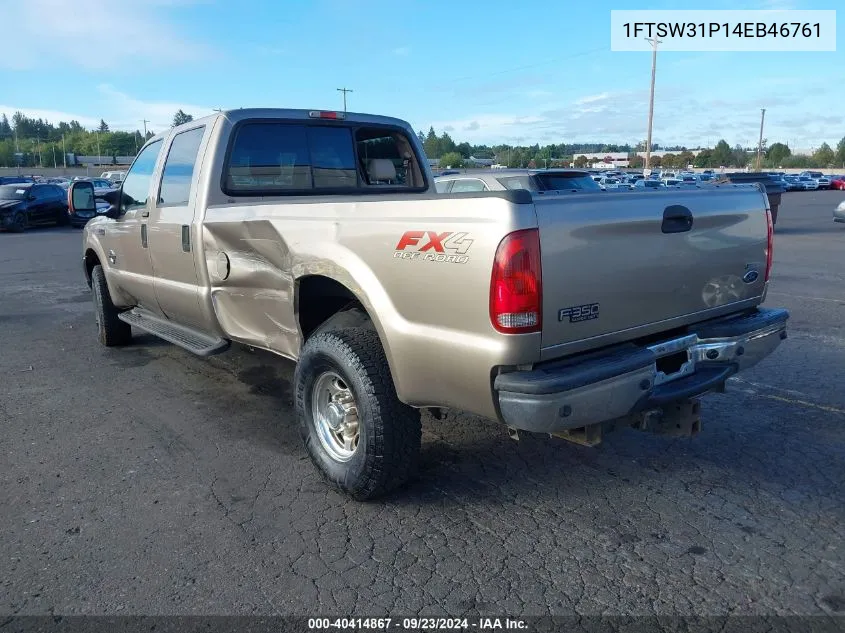 2004 Ford F-350 VIN: 1FTSW31P14EB46761 Lot: 40414867