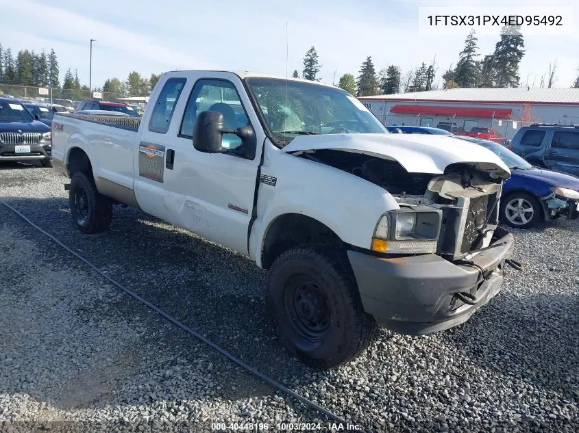 2004 Ford F-350 Lariat/Xl/Xlt VIN: 1FTSX31PX4ED95492 Lot: 40448196