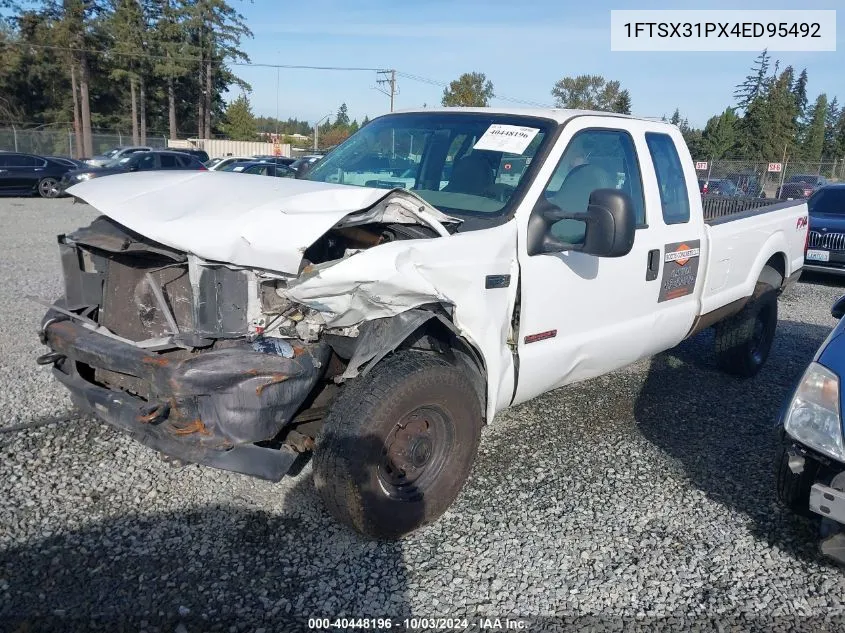 2004 Ford F-350 Lariat/Xl/Xlt VIN: 1FTSX31PX4ED95492 Lot: 40448196