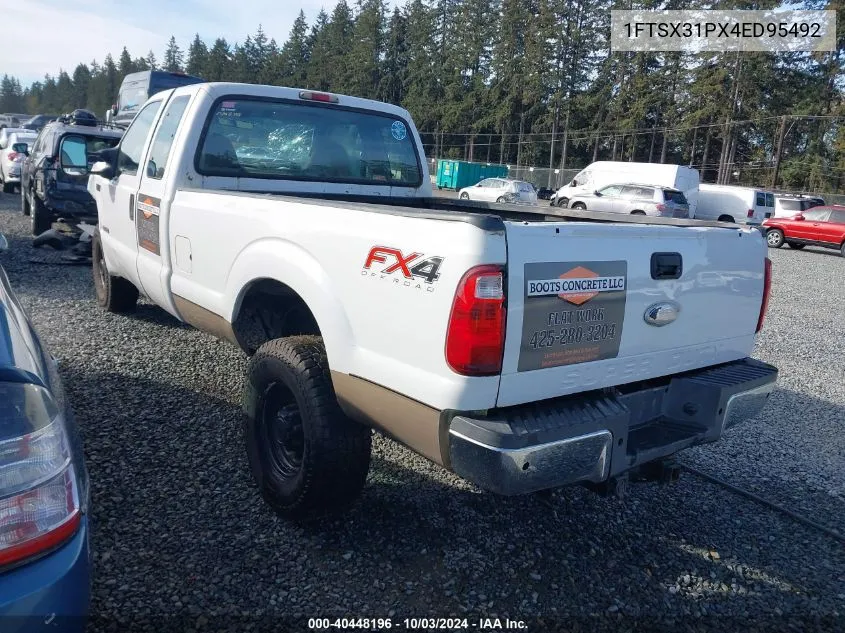 2004 Ford F-350 Lariat/Xl/Xlt VIN: 1FTSX31PX4ED95492 Lot: 40448196