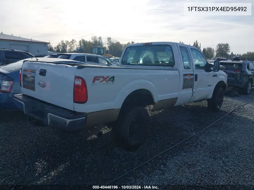 2004 Ford F-350 Lariat/Xl/Xlt VIN: 1FTSX31PX4ED95492 Lot: 40448196