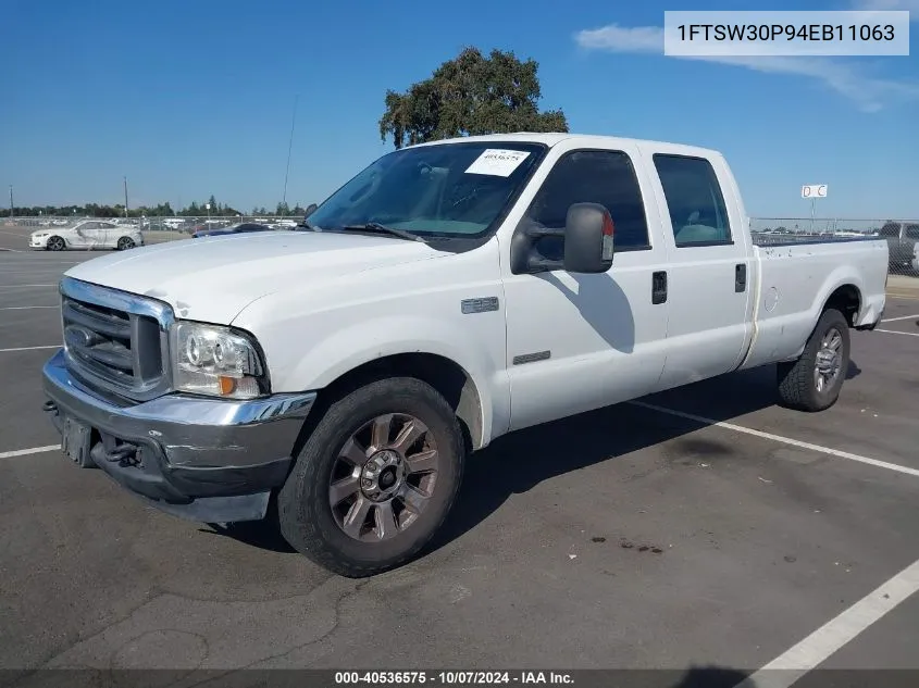 2004 Ford F-350 Lariat/Xl/Xlt VIN: 1FTSW30P94EB11063 Lot: 40536575