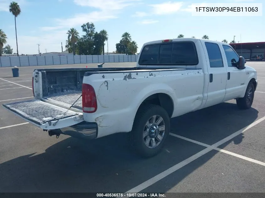 2004 Ford F-350 Lariat/Xl/Xlt VIN: 1FTSW30P94EB11063 Lot: 40536575