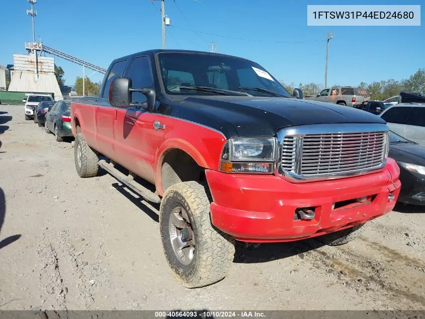 2004 Ford F-350 Lariat/Xl/Xlt VIN: 1FTSW31P44ED24680 Lot: 40564093