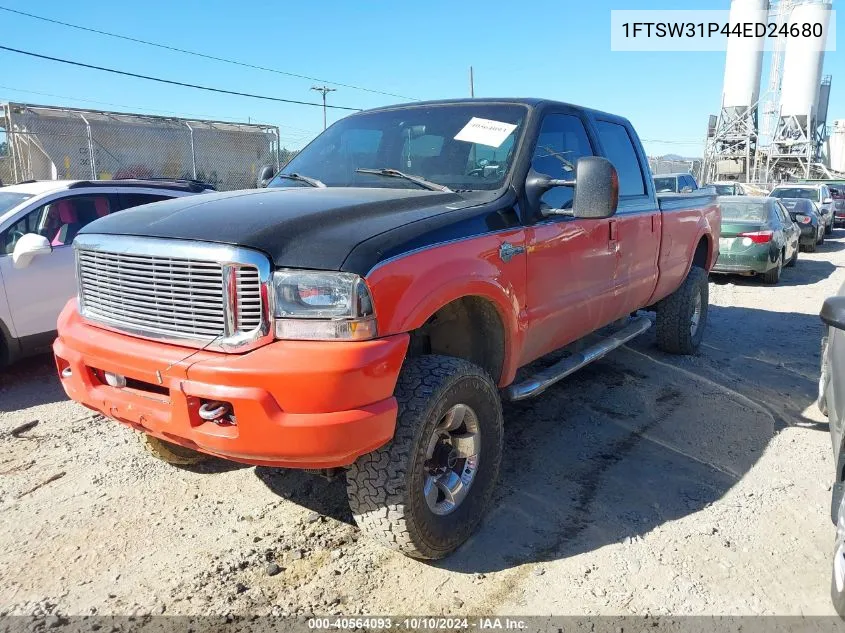 2004 Ford F-350 Lariat/Xl/Xlt VIN: 1FTSW31P44ED24680 Lot: 40564093