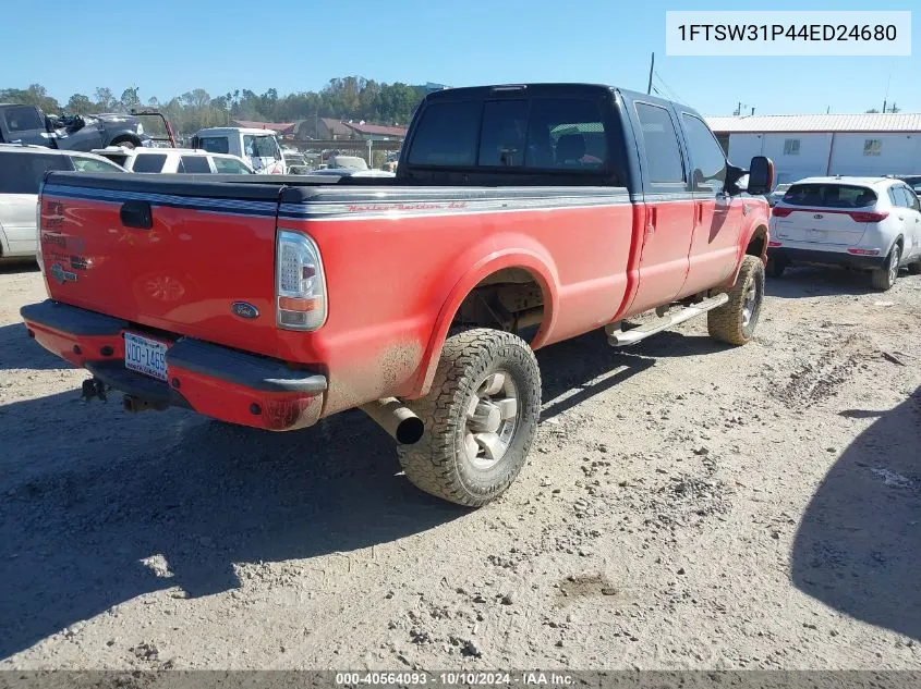 2004 Ford F-350 Lariat/Xl/Xlt VIN: 1FTSW31P44ED24680 Lot: 40564093