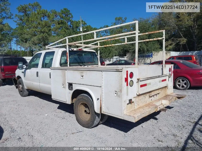 2004 Ford F-350 Lariat/Xl/Xlt VIN: 1FTWW32S14ED17724 Lot: 40592513