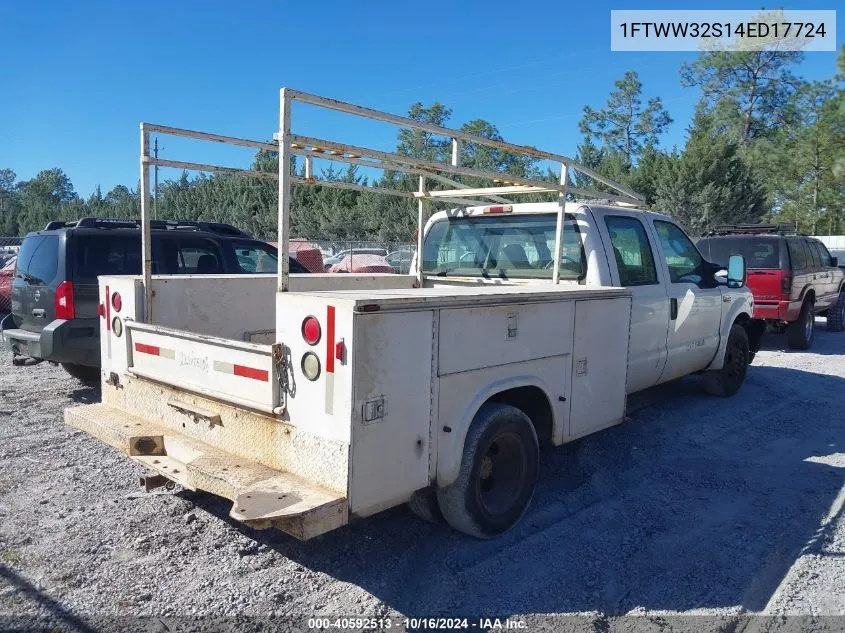 2004 Ford F-350 Lariat/Xl/Xlt VIN: 1FTWW32S14ED17724 Lot: 40592513