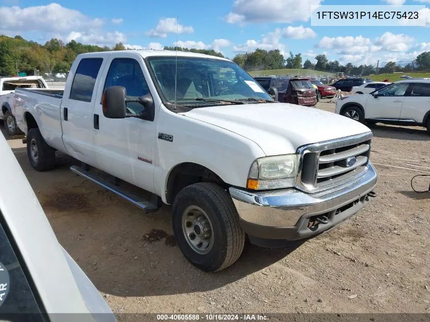 2004 Ford F-350 Lariat/Xl/Xlt VIN: 1FTSW31P14EC75423 Lot: 40605588