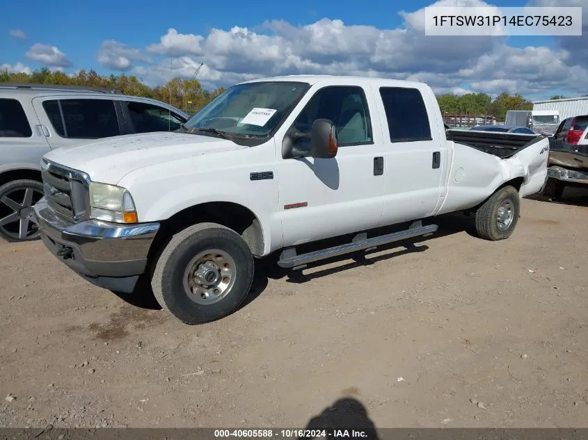 2004 Ford F-350 Lariat/Xl/Xlt VIN: 1FTSW31P14EC75423 Lot: 40605588