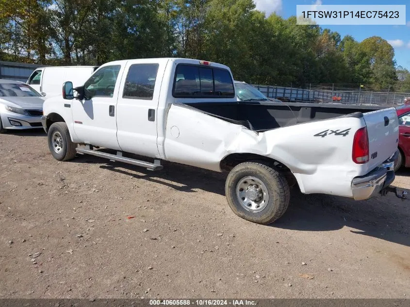 2004 Ford F-350 Lariat/Xl/Xlt VIN: 1FTSW31P14EC75423 Lot: 40605588