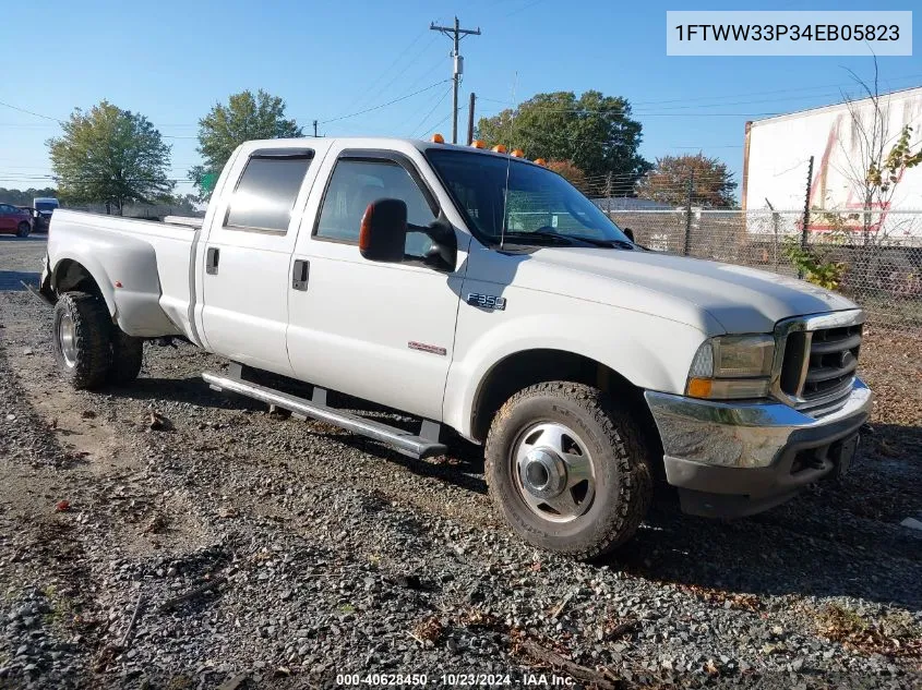 2004 Ford F-350 Lariat/Xl/Xlt VIN: 1FTWW33P34EB05823 Lot: 40628450