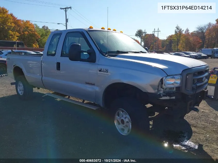 2004 Ford F-350 Lariat/Xl/Xlt VIN: 1FTSX31P64ED14214 Lot: 40653072