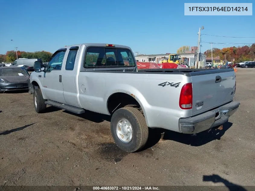 2004 Ford F-350 Lariat/Xl/Xlt VIN: 1FTSX31P64ED14214 Lot: 40653072