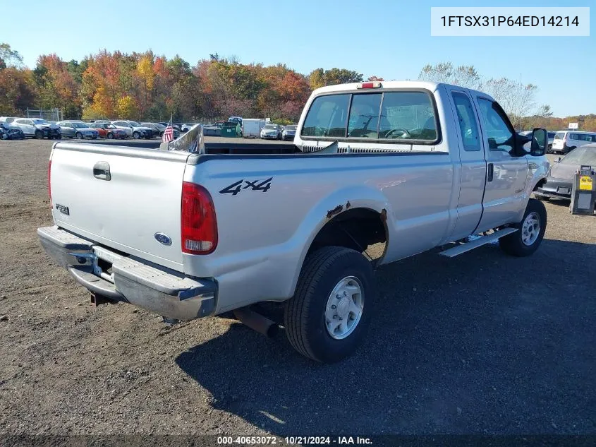 2004 Ford F-350 Lariat/Xl/Xlt VIN: 1FTSX31P64ED14214 Lot: 40653072