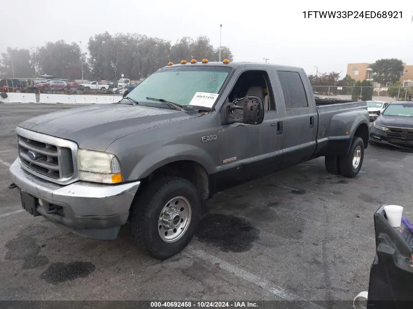 2004 Ford F-350 Lariat/Xl/Xlt VIN: 1FTWW33P24ED68921 Lot: 40692458