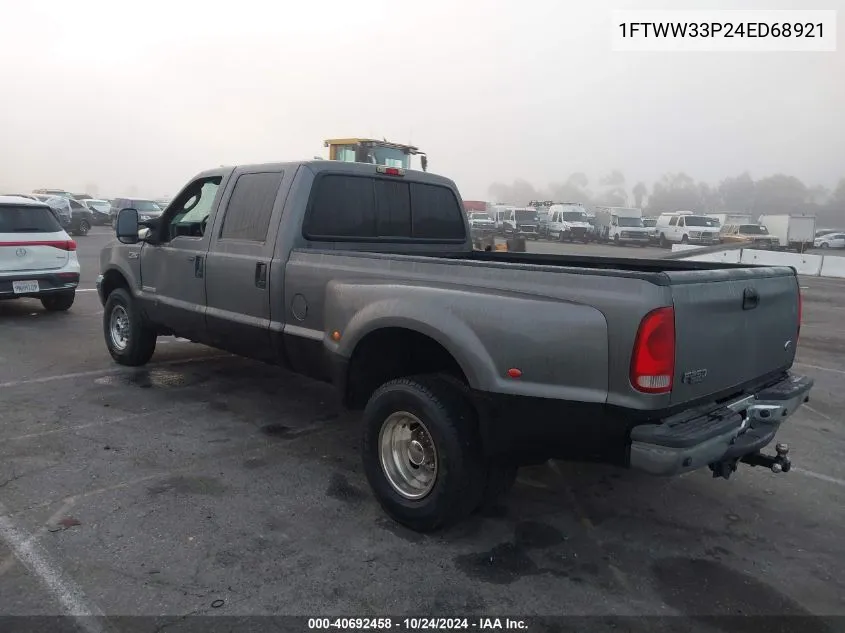 2004 Ford F-350 Lariat/Xl/Xlt VIN: 1FTWW33P24ED68921 Lot: 40692458