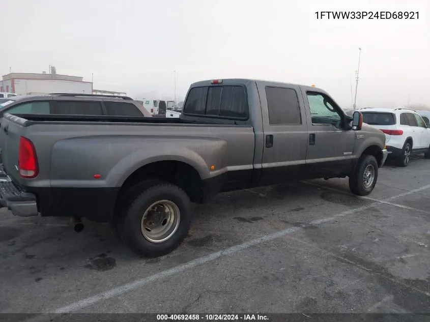 2004 Ford F-350 Lariat/Xl/Xlt VIN: 1FTWW33P24ED68921 Lot: 40692458