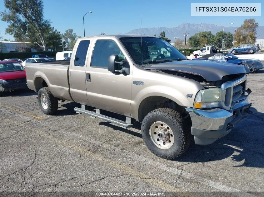 2004 Ford F-350 Lariat/Xl/Xlt VIN: 1FTSX31S04EA76266 Lot: 40704427