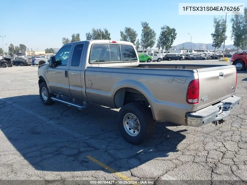 2004 Ford F-350 Lariat/Xl/Xlt VIN: 1FTSX31S04EA76266 Lot: 40704427