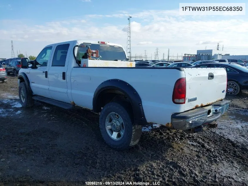 2005 Ford Super Duty F-350 Srw VIN: 1FTWW31P55EC68350 Lot: 12098215