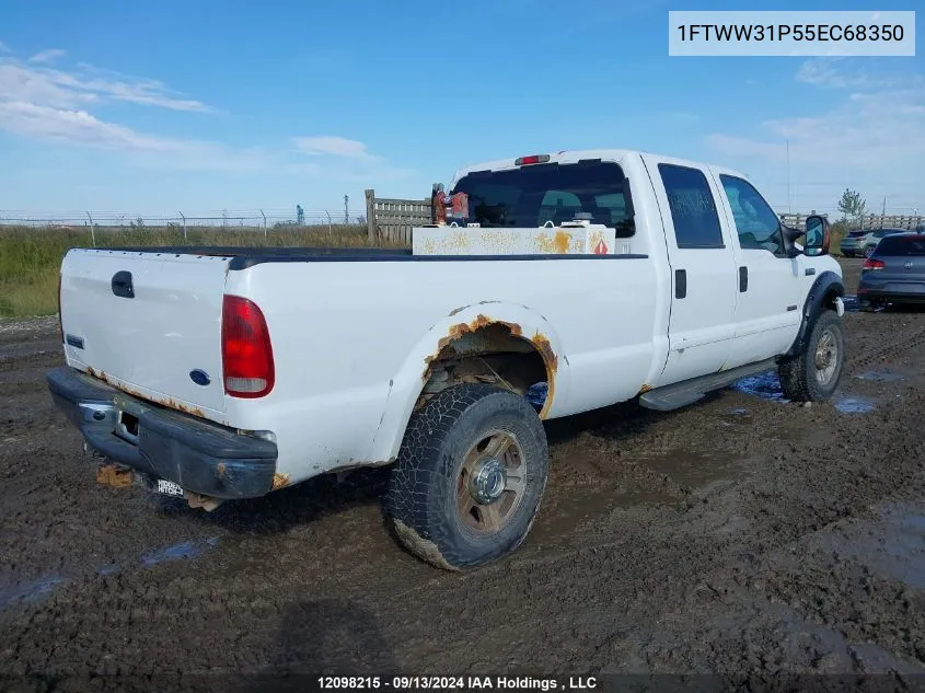 2005 Ford Super Duty F-350 Srw VIN: 1FTWW31P55EC68350 Lot: 12098215