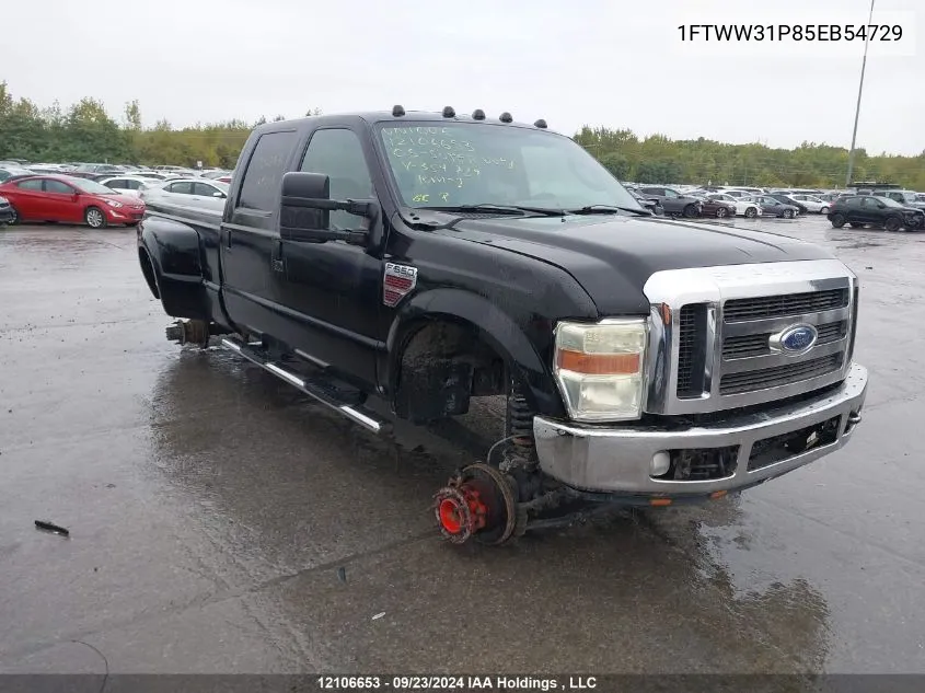 2005 Ford Super Duty F-350 Srw VIN: 1FTWW31P85EB54729 Lot: 12106653