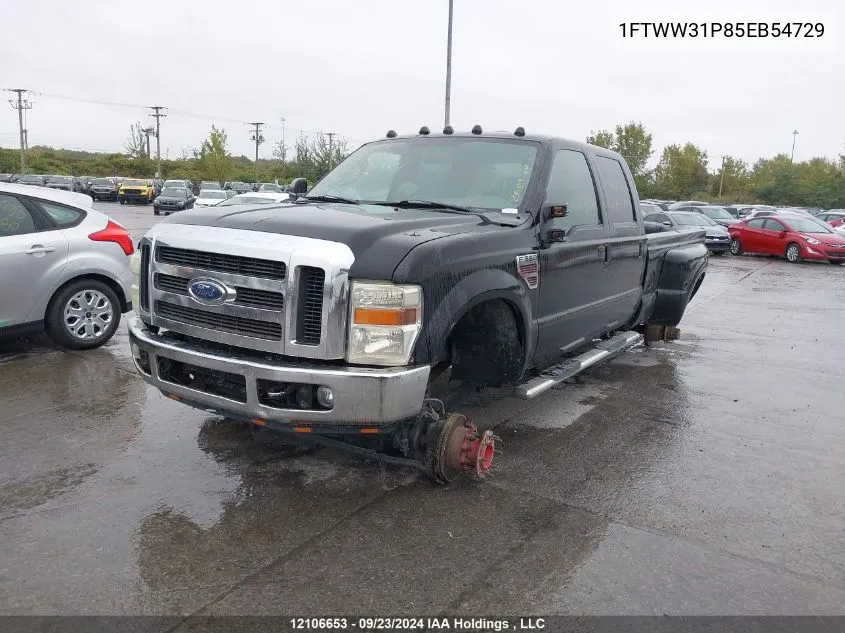 2005 Ford Super Duty F-350 Srw VIN: 1FTWW31P85EB54729 Lot: 12106653