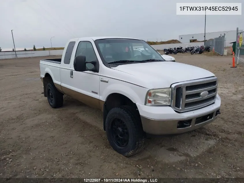 2005 Ford Super Duty F-350 Srw VIN: 1FTWX31P45EC52945 Lot: 12122507