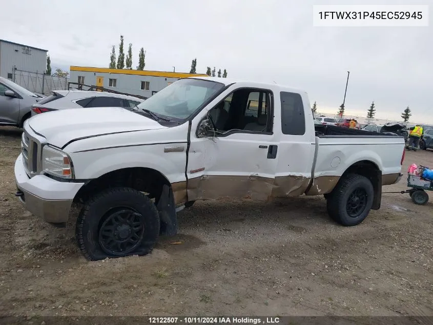 2005 Ford Super Duty F-350 Srw VIN: 1FTWX31P45EC52945 Lot: 12122507