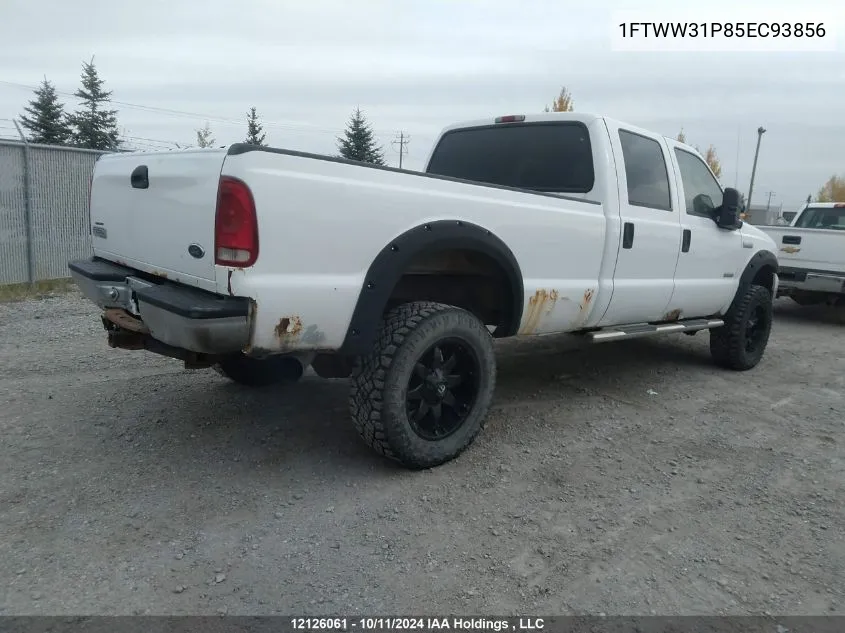 2005 Ford F350 Srw Super Duty VIN: 1FTWW31P85EC93856 Lot: 12126061