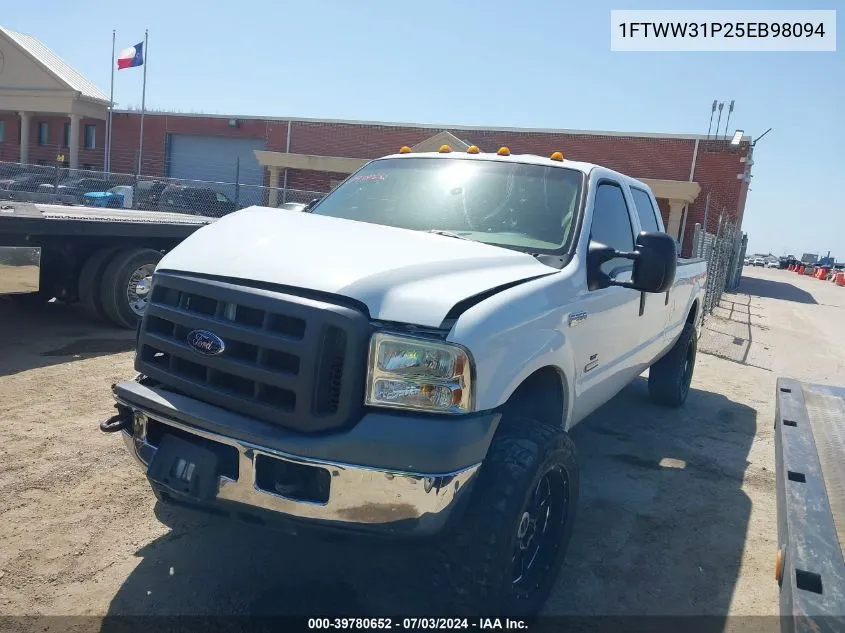 2005 Ford F-350 Lariat/Xl/Xlt VIN: 1FTWW31P25EB98094 Lot: 39780652