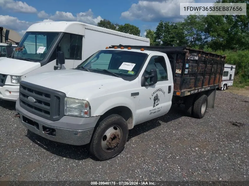 2005 Ford F-350 Xl/Xlt VIN: 1FDWF36535EB87656 Lot: 39948175