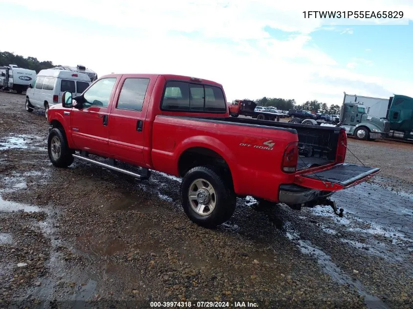 2005 Ford F-350 Lariat/Xl/Xlt VIN: 1FTWW31P55EA65829 Lot: 39974318