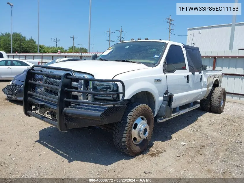 2005 Ford F-350 Lariat/Xl/Xlt VIN: 1FTWW33P85EC11153 Lot: 40038772