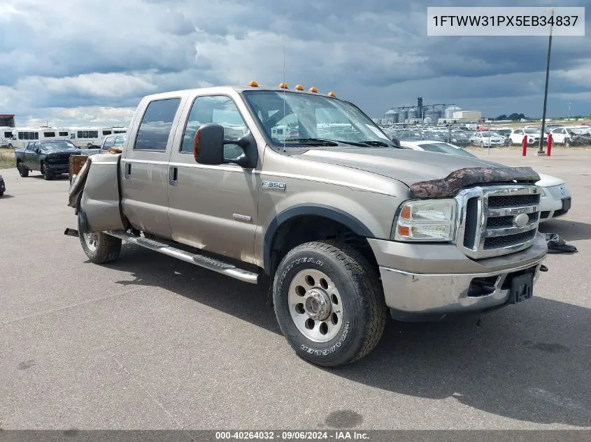 2005 Ford F-350 Lariat/Xl/Xlt VIN: 1FTWW31PX5EB34837 Lot: 40264032