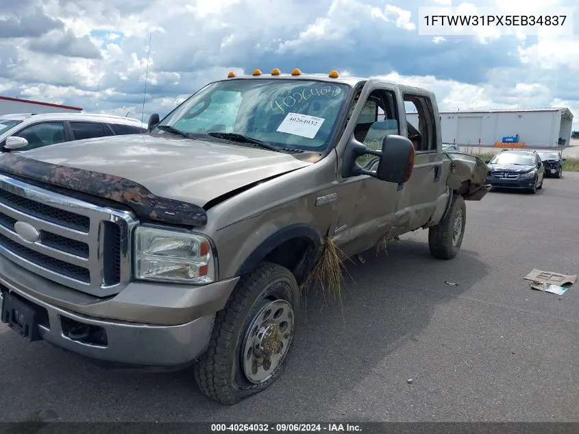 2005 Ford F-350 Lariat/Xl/Xlt VIN: 1FTWW31PX5EB34837 Lot: 40264032