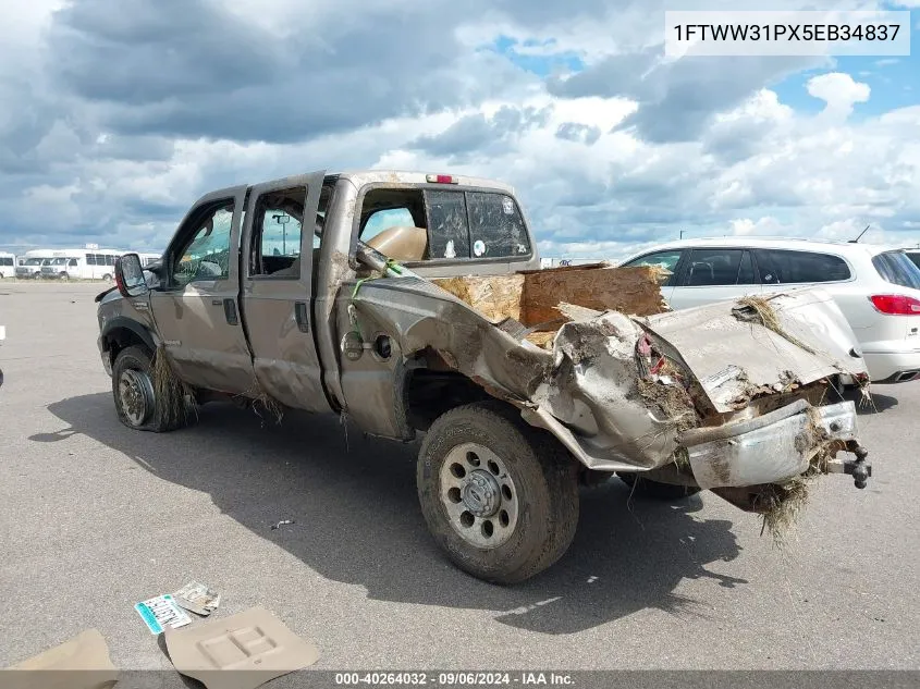 2005 Ford F-350 Lariat/Xl/Xlt VIN: 1FTWW31PX5EB34837 Lot: 40264032