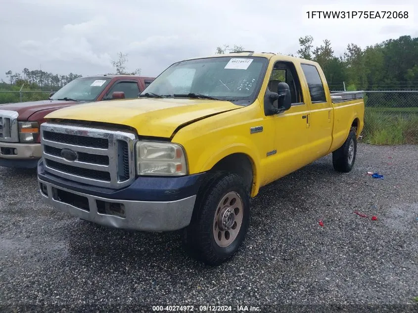 2005 Ford Super Duty F-350 Srw Srw Super Duty VIN: 1FTWW31P75EA72068 Lot: 40274972