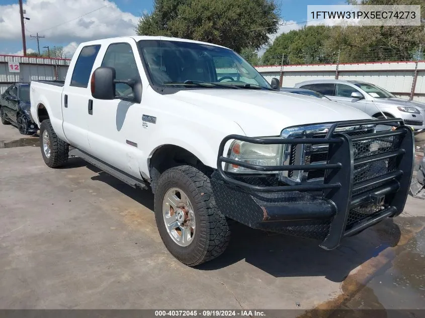 2005 Ford F-350 Lariat/Xl/Xlt VIN: 1FTWW31PX5EC74273 Lot: 40372045