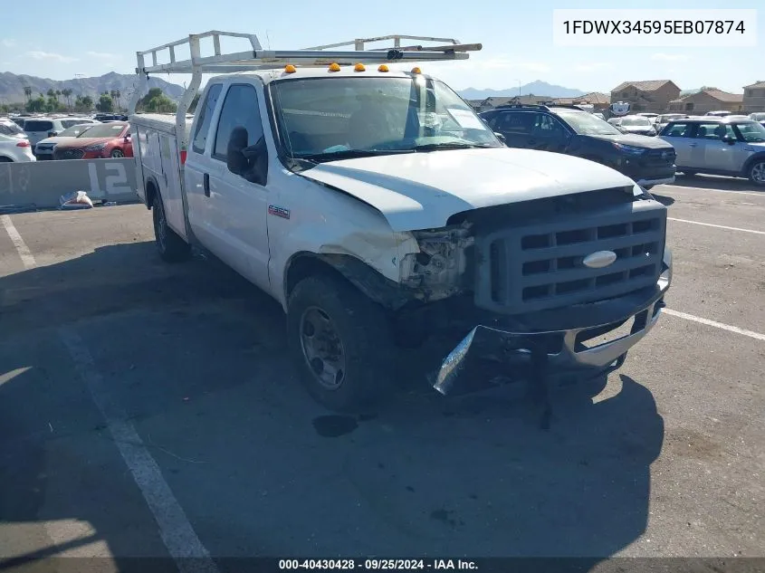 2005 Ford F350 Srw Super Duty VIN: 1FDWX34595EB07874 Lot: 40430428