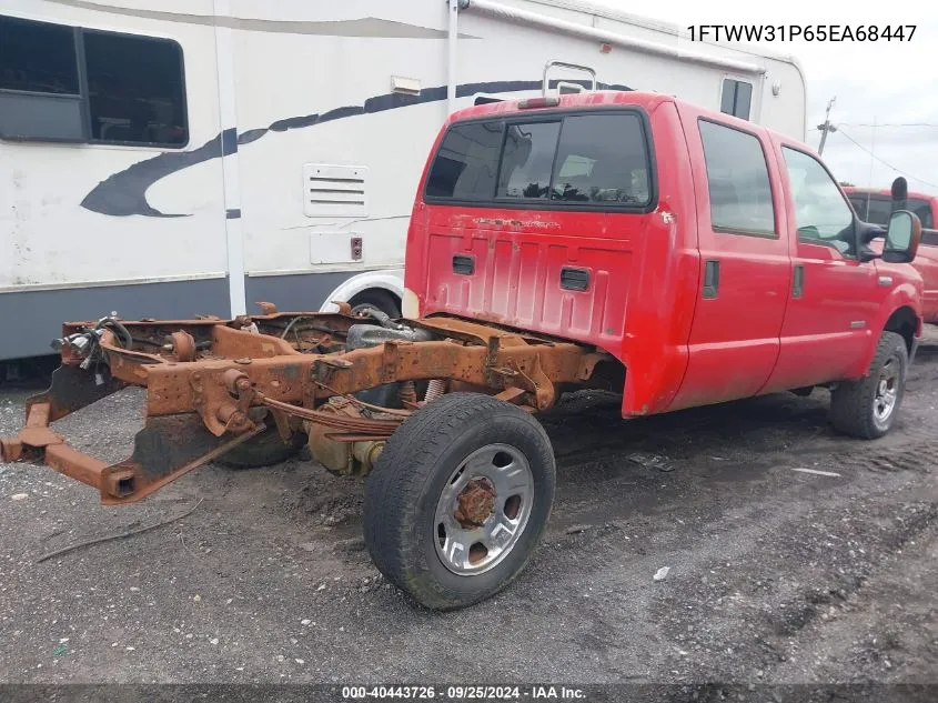 2005 Ford F-350 Lariat/Xl/Xlt VIN: 1FTWW31P65EA68447 Lot: 40443726