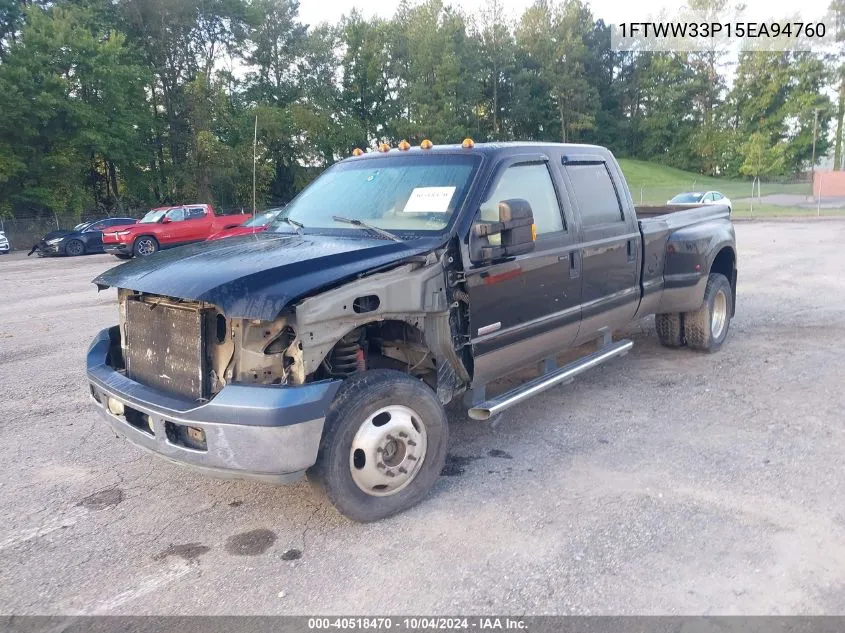 2005 Ford F-350 Lariat/Xl/Xlt VIN: 1FTWW33P15EA94760 Lot: 40518470