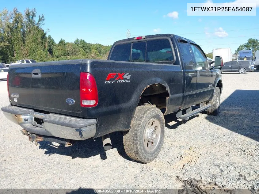 2005 Ford F-350 Lariat/Xl/Xlt VIN: 1FTWX31P25EA54087 Lot: 40552038