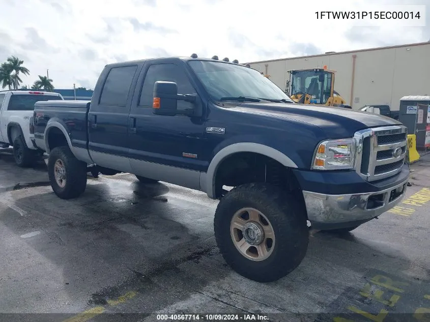 2005 Ford F-350 Lariat/Xl/Xlt VIN: 1FTWW31P15EC00014 Lot: 40567714