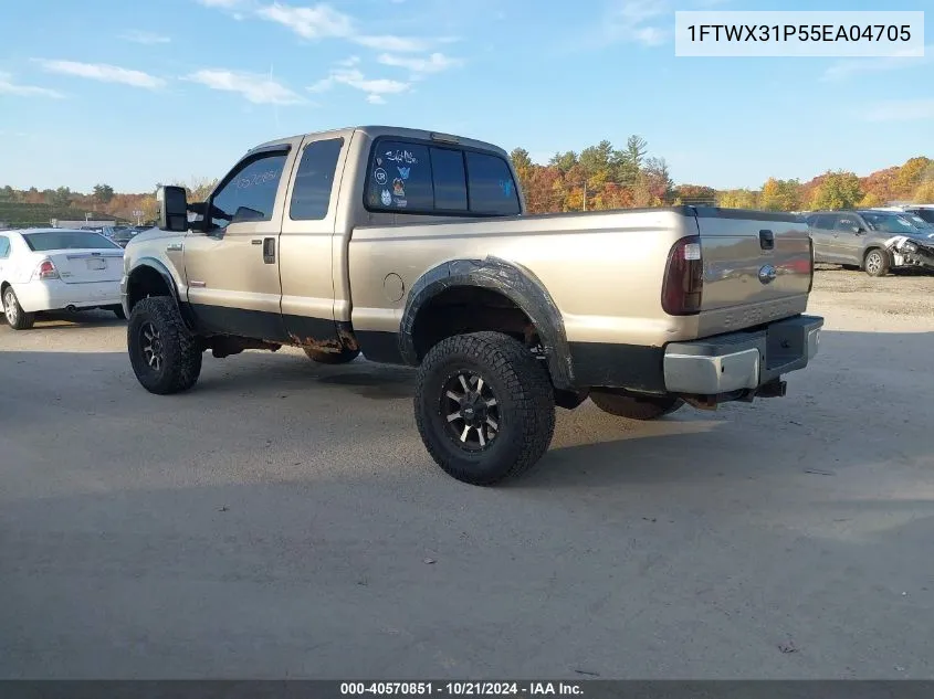 2005 Ford F-350 Lariat/Xl/Xlt VIN: 1FTWX31P55EA04705 Lot: 40570851