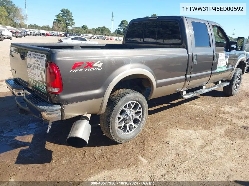 2005 Ford F-350 Lariat/Xl/Xlt VIN: 1FTWW31P45ED00592 Lot: 40577950