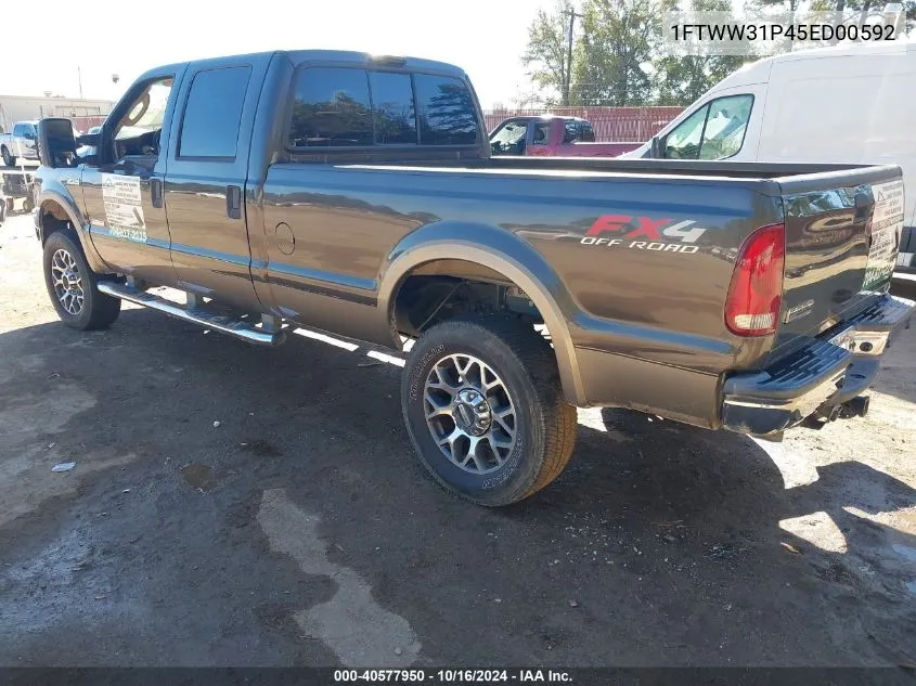 2005 Ford F-350 Lariat/Xl/Xlt VIN: 1FTWW31P45ED00592 Lot: 40577950