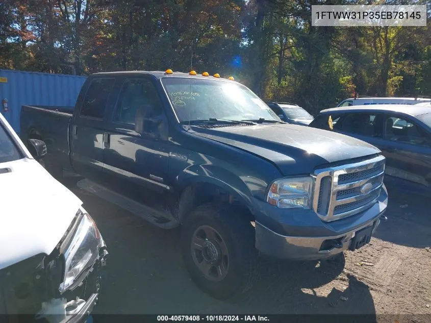 2005 Ford F-350 Lariat/Xl/Xlt VIN: 1FTWW31P35EB78145 Lot: 40579408