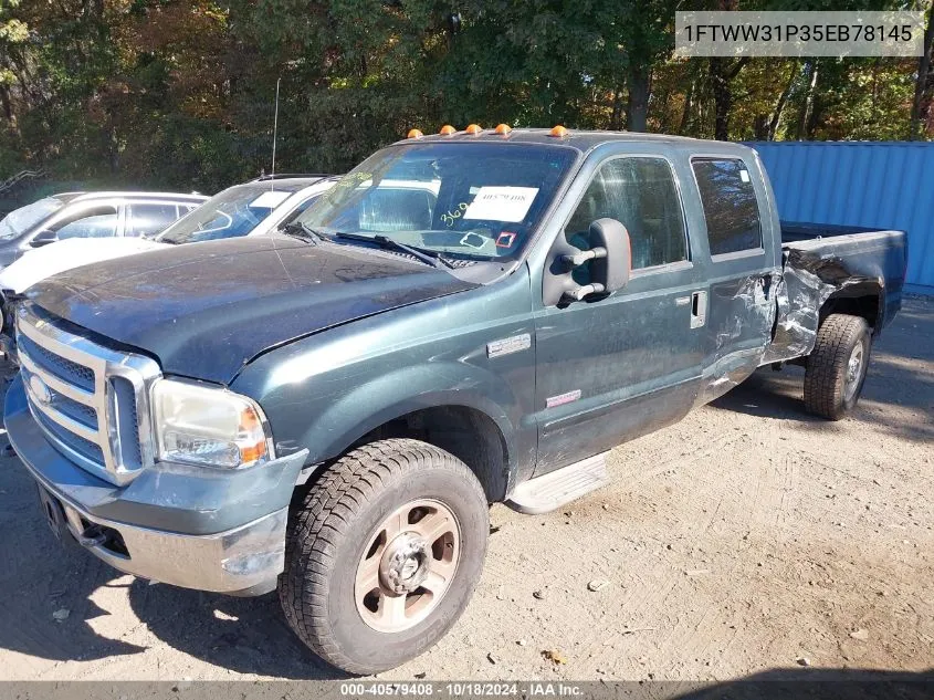 2005 Ford F-350 Lariat/Xl/Xlt VIN: 1FTWW31P35EB78145 Lot: 40579408